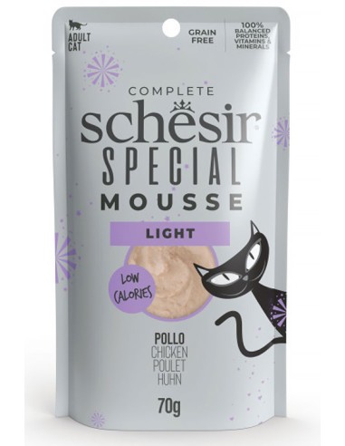 SCHESIR SPECIAL MOUSSE LIGHT POLLO PARA GATOS (12 UNIDADES) - 12 X 70 GR 12 X 70 GR - 2