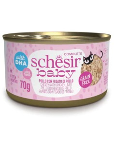 SCHESIR BABY FILETES POLLO CON HIGADO DE POLLO EN CALDO PARA GATITOS (12 UNIDADES) - 12 X 70 GR 12 X 70 GR - 2