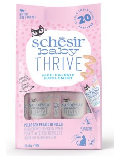SCHESIR BABY THRIVE POLLO CON HIGADO DE POLLO PARA GATITOS - 20 X 8 GR 20 X 8 GR - 2