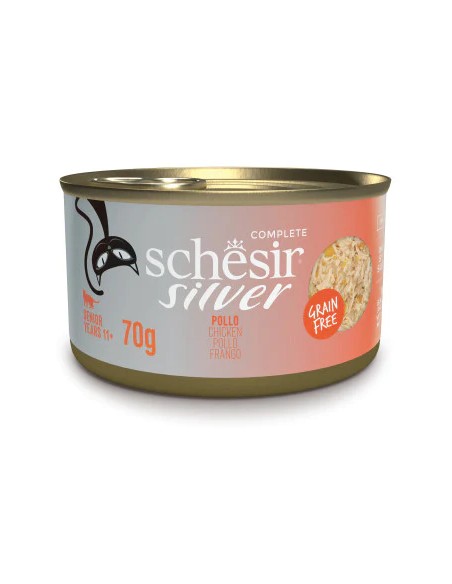 SCHESIR SILVER FILETES POLLO EN CALDO PARA GATOS (12 UNIDADES) - 12 X 70 GR 12 X 70 GR - 2