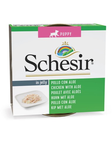 SCHESIR PUPPY POLLO CON ALOE EN GELATINA PARA CACHORROS (10 UNIDADES) - 10 X 150 GR 10 X 150 GR - 2