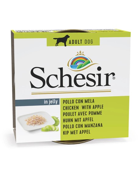SCHESIR POLLO CON MANZANA EN GELATINA PARA PERROS (10 UNIDADES) - 10 X 150 GR 10 X 150 GR - 2