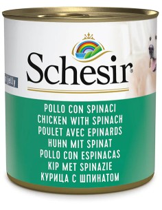 SCHESIR POLLO CON ESPINACAS EN GELATINA PARA PERROS (16 UNIDADES) - 16 X 285 GR 16 X 285 GR - 2