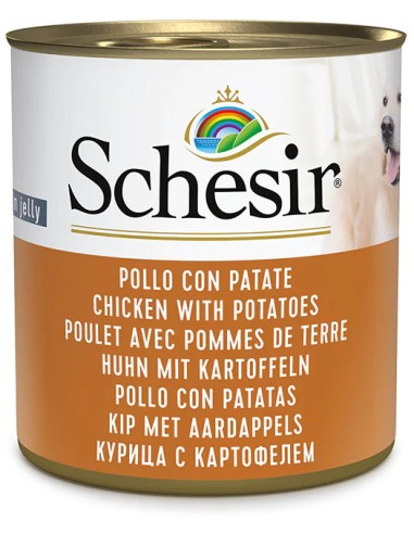 SCHESIR POLLO Y PATATA EN GELATINA PARA PERROS (16 UNIDADES) - 16 X 285 GR 16 X 285 GR - 2