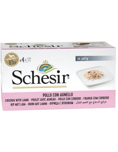 SCHESIR POLLO Y CORDERO EN GELATINA PARA PERROS (4 UNIDADES) - 4 X 85 GR 4 X 85 GR - 2