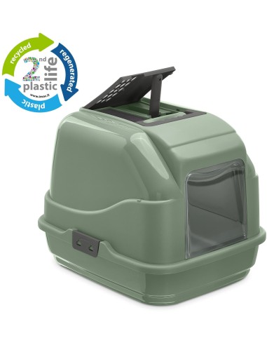 IMAC CASETA HIGIENICA GATO EASY CAT SECOND LIFE - 50 X 40 X 40 CM VERDE 50 X 40 X 40 CM - 2