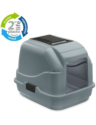 IMAC CASETA HIGIENICA GATO EASY CAT SECOND LIFE - 50 X 40 X 40 CM GRIS 50 X 40 X 40 CM - 2