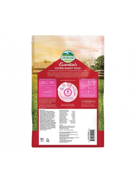 OXBOW ESSENTIALS CONEJOS JOVENES Y REPRODUCCION 2 27 KG 4 54 KG 11 340 KG - 3
