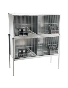 COPELE JAULA PELECHERO PARA PALOMAS 4 DEPARTAMENTOS 100 CM 120 CM - 2