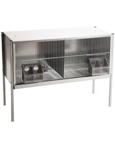 COPELE JAULA PELECHERO PARA PALOMAS 2 DEPARTAMENTOS 100 CM 120 CM - 2