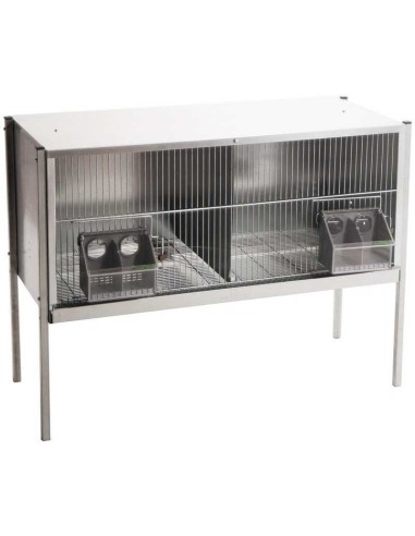 COPELE JAULA PELECHERO PARA PALOMAS 2 DEPARTAMENTOS 100 CM 120 CM - 2