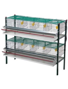 COPELE BATERÍA DE JAULAS PARA CODORNICES 8 DEPARTAMENTOS 