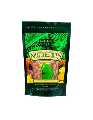 LAFEBER NUTRI-BERRIES FRUTAS TROPICALES PARA LOROS - 300 GR 300 GR - 2