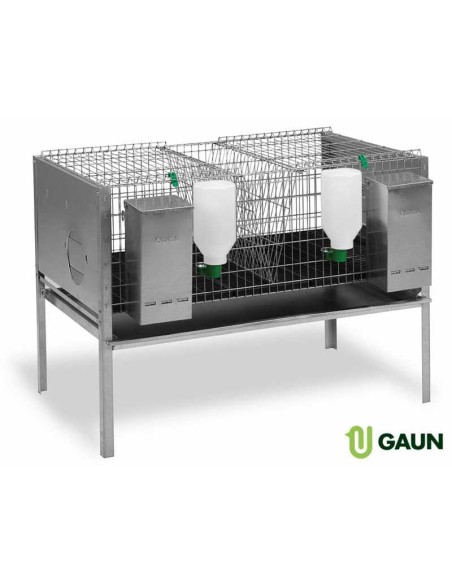 GAUN JAULA CONEJOS EUROPA 2 DEPARTAMENTOS - 2