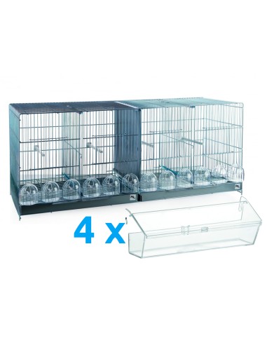 RSL JAULA DE CRÍA 1404 - 100 CM ZINCADA BLANCO LACADO LARGO LARGO - 2