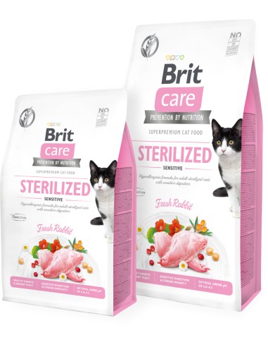 BRIT CARE CAT GRAIN FREE STERILIZED SENSITIVE 2 KG 400 GR 7 KG - 2