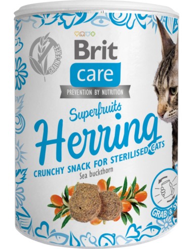 BRIT CARE CAT SNACK SUPERFRUITS HERRING - 100 GR 100 GR - 2