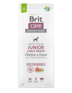 BRIT CARE DOG SUSTAINABLE JUNIOR LARGE BREED 3 KG 12 KG 1 KG - 2