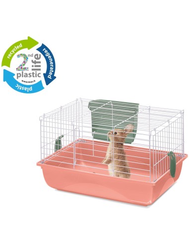 IMAC JAULA ROEDORES EASY 60 SECOND LIFE CORAL - 60,5 X 40,5 X 36 CM 60 5 X 40 5 X 36 CM - 2