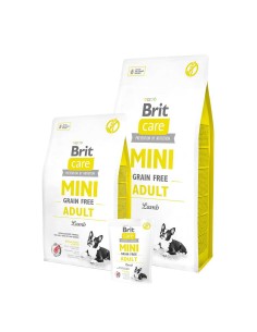 BRIT CARE MINI GRAIN FREE ADULT LAMB 2 KG 400 GR 7 KG - 2
