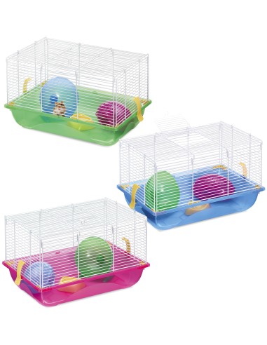 IMAC JAULA HÁMSTER CRICETI 2 MIX COLOR - 45 X 30,5 X 29 CM 45 X 30 5 X 29 CM - 5