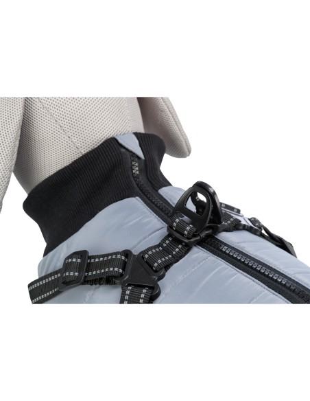 TRIXIE ABRIGO PONTIS GRIS CON ARNÉS XS (30 CM) S (40 CM) M (45 CM) S (33 CM) S (36 CM) XXS (24 CM) XS (27 CM) - 4