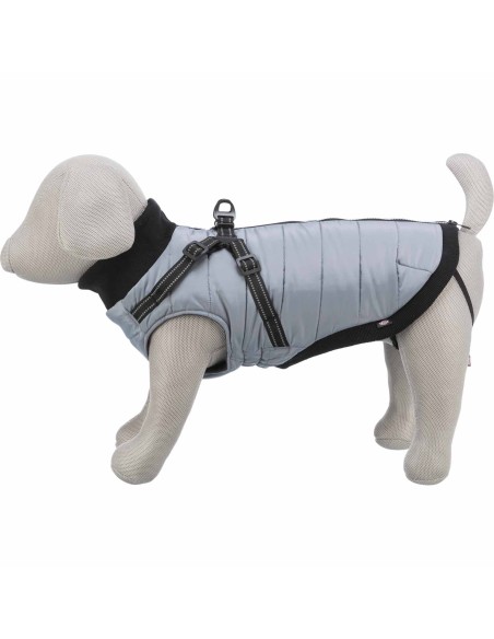 TRIXIE ABRIGO PONTIS GRIS CON ARNÉS XS (30 CM) S (40 CM) M (45 CM) S (33 CM) S (36 CM) XXS (24 CM) XS (27 CM) - 7