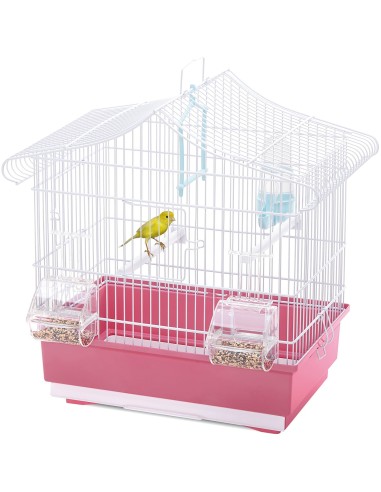 IMAC JAULA PÁJAROS AVA - 42 X 26 X 42 CM ROSA 42 X 26 X 42 CM - 2