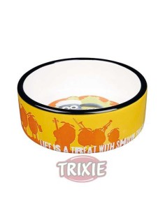 TRIXIE COMEDERO CERÁMICO SHAUN NARANJA MARRÓN VERDE Ø12 CM ~ 300 ML Ø16 CM ~ 800 ML Ø16 CM ~ 800 ML - 2