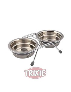TRIXIE COMEDERO EAT ON FEET DOBLE 2 X Ø13 CM / 450 ML - 2 2