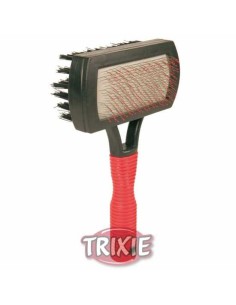 TRIXIE CARDA BLANDA DOBLE CARA MANGO PLÁSTICO 10 X 17 CM - 2