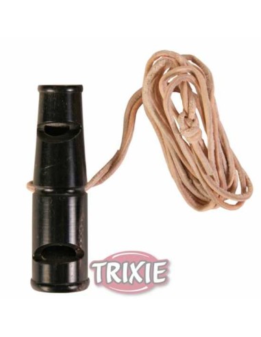 TRIXIE SILBATO BÚFALO CON LAZO DE PIEL 6 CM - 2