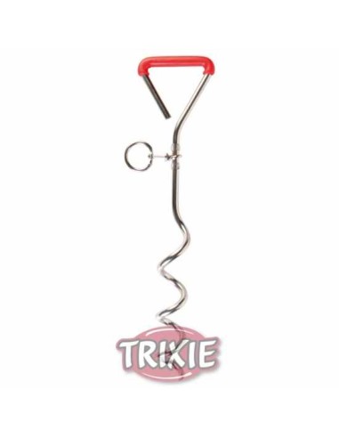 TRIXIE PIQUETA ENGANCHE AL SUELO GALVANIZADA Ø9 MM / 40 CM - 2