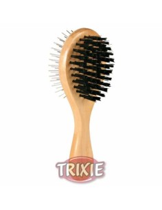 TRIXIE CEPILLO-CARDA MADERA DOBLE 6 X 17 CM - 2