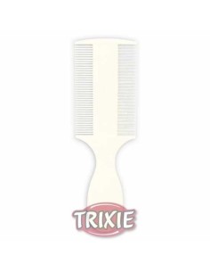 TRIXIE PEINE QUITAPARÁSITOS DE PLÁSTICO DOBLE CARA MANGO 14 CM - 2
