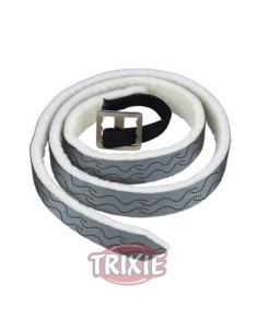 TRIXIE COLLAR NATURAL PERROS GRANDES 56 CM PLATA / NEGRO - 2