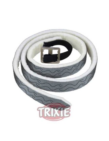 TRIXIE COLLAR NATURAL PERROS GRANDES 56 CM PLATA / NEGRO - 2