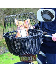 TRIXIE CESTA BICICLETAS MIMBRE OSCURO CON REJILLA 50 X 41 X 35 CM - 2
