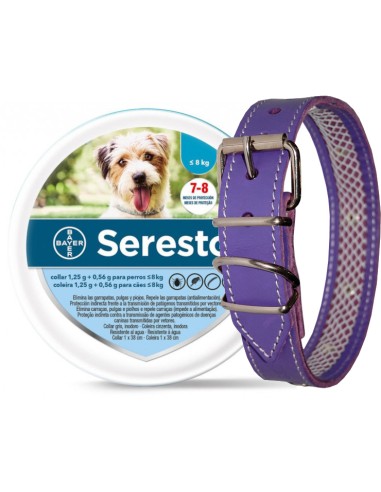 TUYNEC SERESTO + COLLAR CUERO 35 50 42 LILA LILA LILA - 2