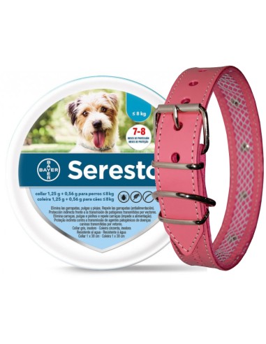 TUYNEC SERESTO + COLLAR CUERO ROSA ROSA ROSA 35 50 42 - 2