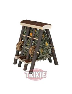 TRIXIE PORTAHENO CON HENO Y AROS DE SEMILLA 17 X 20 X 17 CM - 2