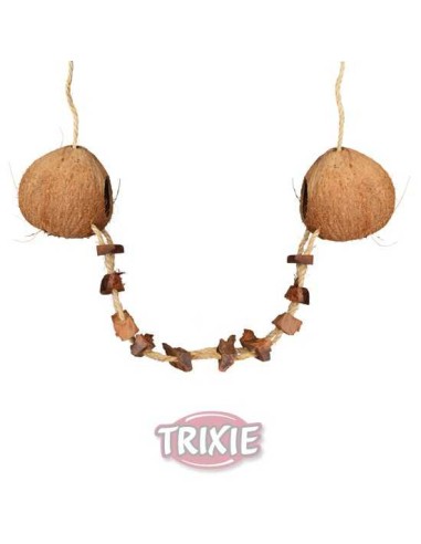 TRIXIE CASITA DE COCO PARA HÁMSTERS DOBLE Ø13 X 100 CM - 2