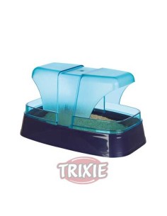 TRIXIE BAÑERA ARENA PARA HÁMSTERS Y RATONES AZUL OSCURO / TURQUESA 17 X 10 X 10 CM - 2