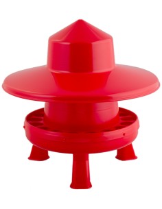 GAUN TOLVA PLASTICO ROJA PARA AVES CON PATAS Y TAPA - 4 KG 4 KG - 2