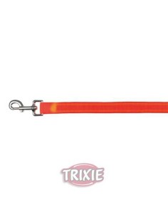 TRIXIE CORREA REGULABLE FLASH NARANJA COBRIZO S-XL (0.85-1.60 M / 25 MM) - 2
