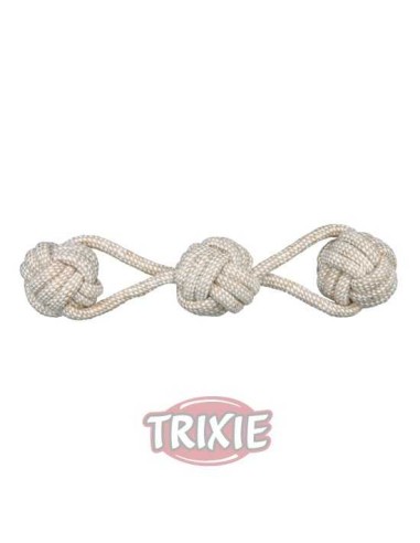 TRIXIE CUERDA DE JUEGO CON 3 PELOTAS DENTA FUN 37 CM - 2