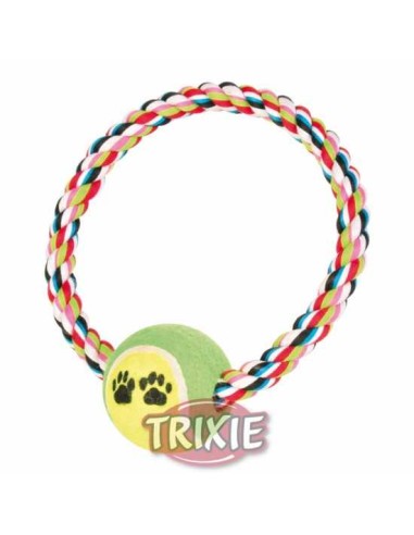 TRIXIE ANILLA DE ALGODÓN CON PELOTA TENIS Ø6 CM / Ø18 CM - 2
