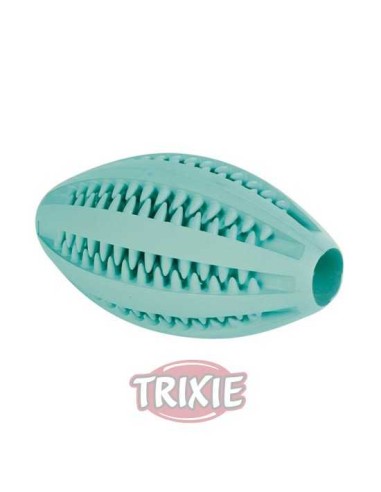 TRIXIE PELOTA RUGBY DENTA FUN CAUCHO MENTA 11 CM - 2