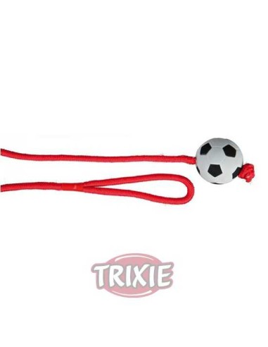 TRIXIE PELOTA FÚTBOL CON CUERDA CAUCHO Ø6 CM / 1.00 M - 2