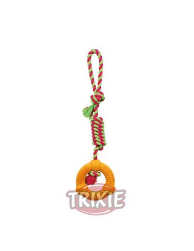 TRIXIE DENTA FUN ANILLO CON CUERDA Ø12 CM / 41 CM - 2